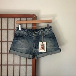 Vintage Early 00’s Y2K Mid Rise Denim Shorts